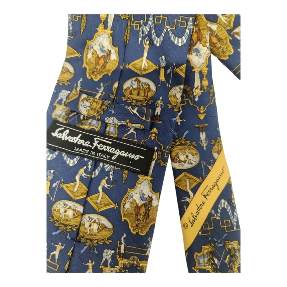 Ferragamo silk‎ tie New